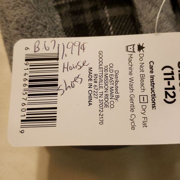 New mens house slippers lg - Picture 3 of 3